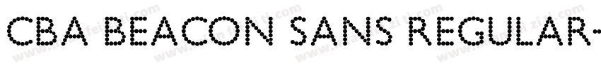 cba beacon sans regular字体转换